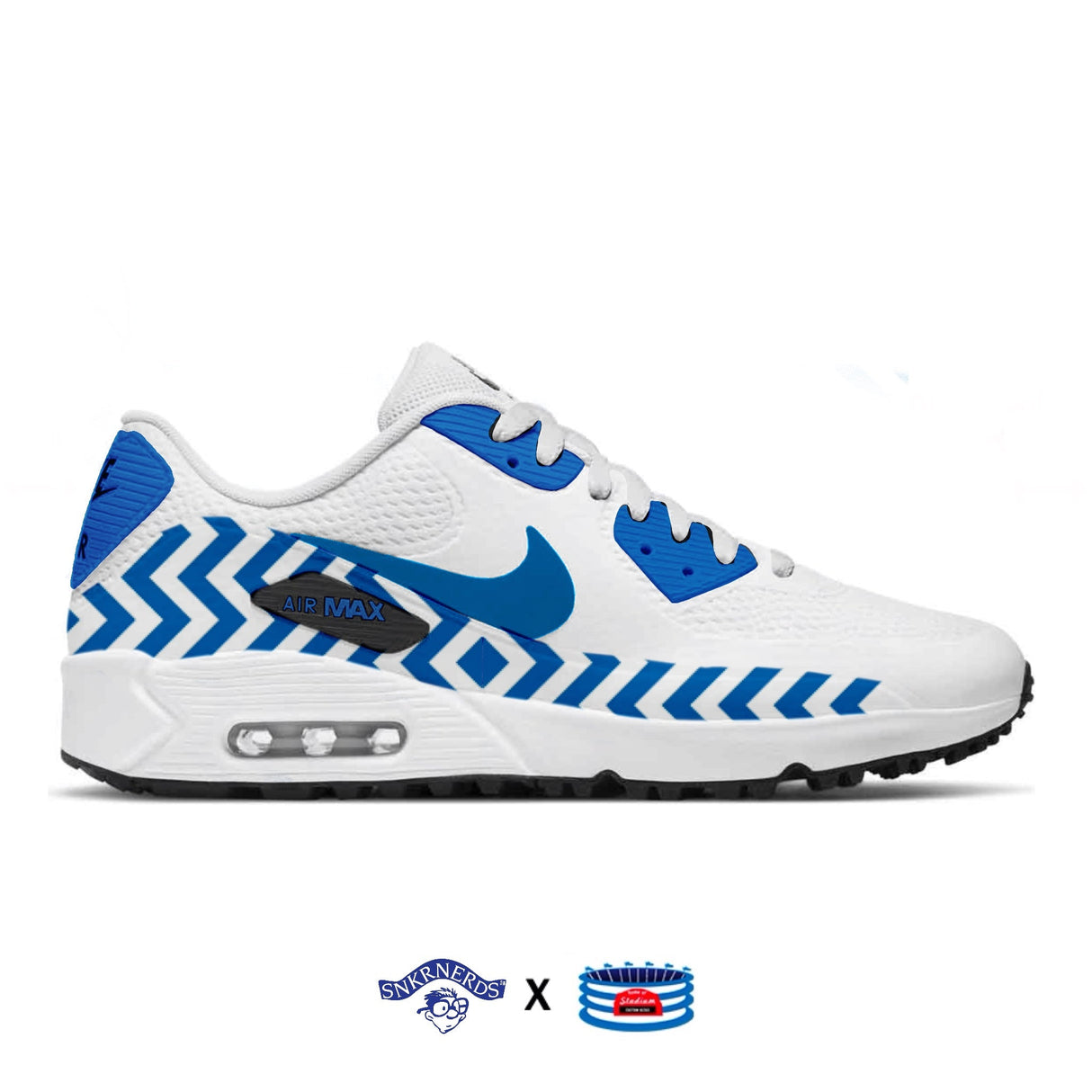 "Racer Blue" Nike Air Max 90 G Golf Shoes by Stadium Custom Kicks