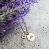 Rainbow Baby Initial Necklace by Salt and Sparkle