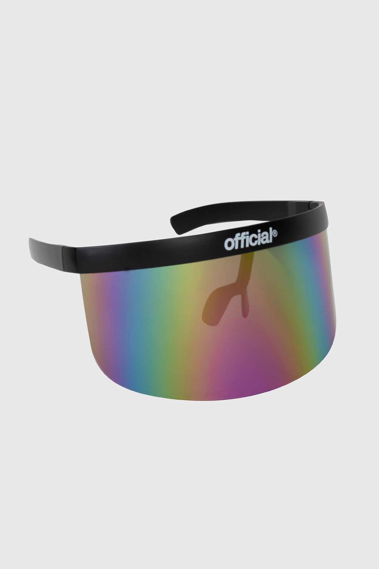 Rainbow Mirror Face Visor / Eye Shield by The Official Brand