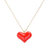 Enamel Heart Pendant Necklace by Madeline Love