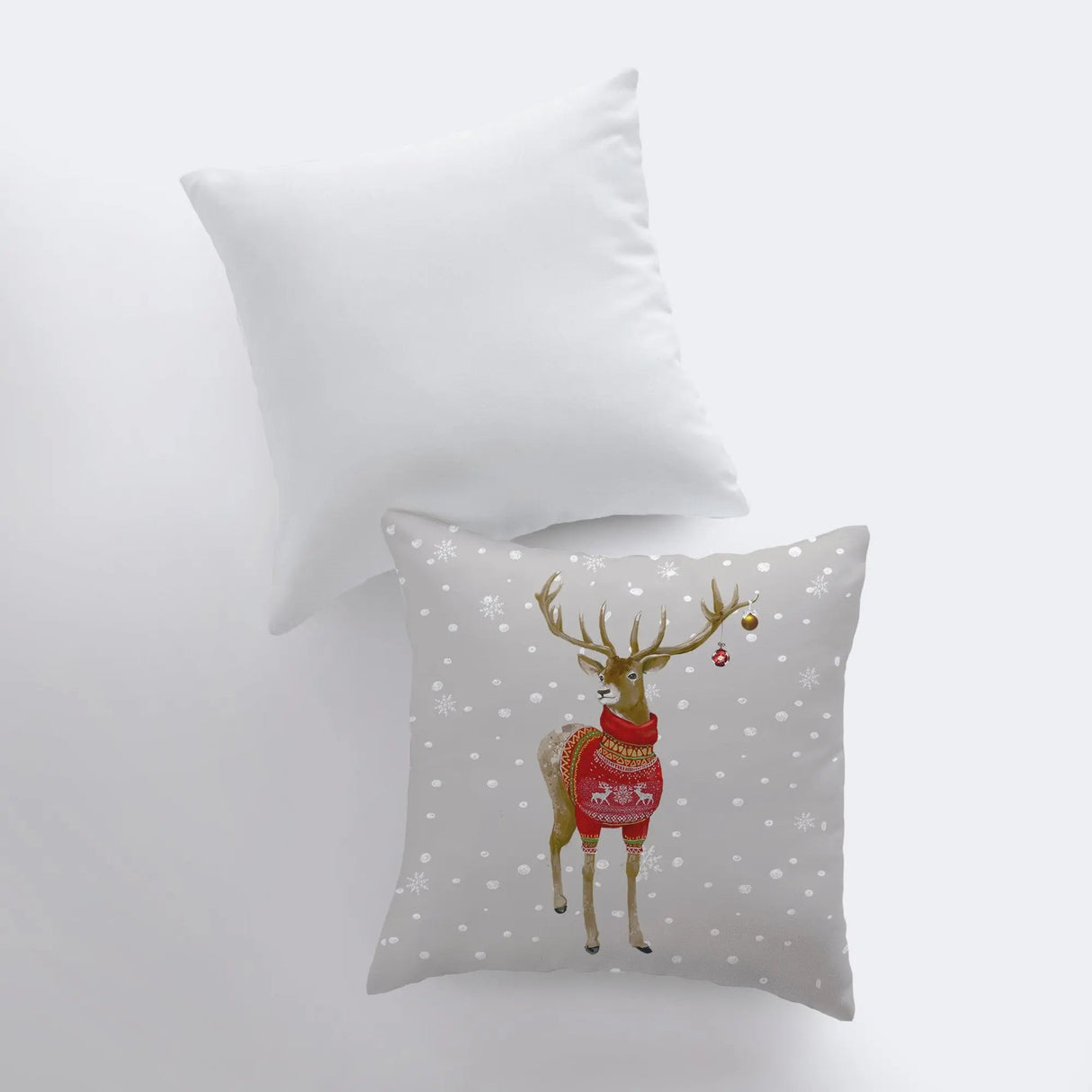 Reindeer | Throw Pillows | Christmas Pillow | Christmas Gift | Home Decor Modern | Christmas Throw Pillows | Christmas Home Decor | Mom Gift by UniikPillows