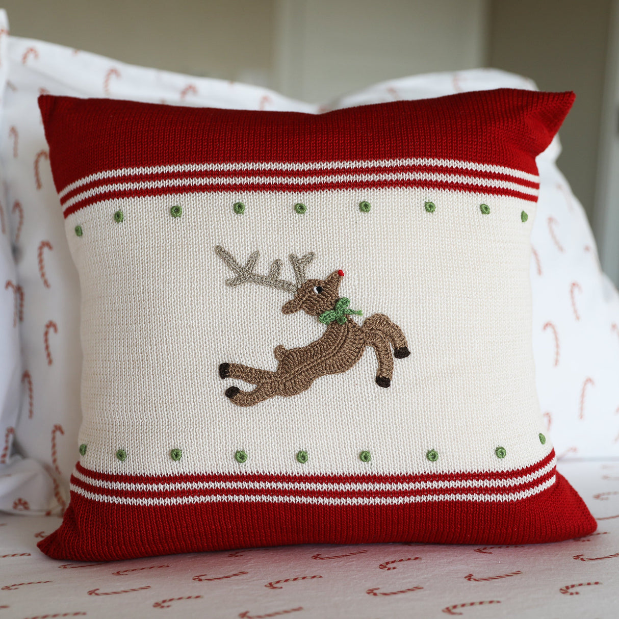 Reindeer 14" Pillow by Melange Collection