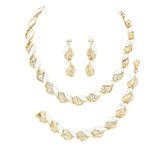 3PCS Crystal Rhinestone Marquise Necklace Set by Madeline Love