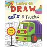 Cars & Trucks Learn To Draw Book For Kids Ages 5-7