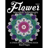 Flower Mandalas at Midnight Vol.3: Black pages Adult coloring books Design Art Color Therapy