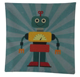 Robot | Blue |  Fun Gifts | Pillow Cover | Home Decor | Throw Pillows | Happy Birthday | Kids Room Decor | Kids Room | Room Decor by UniikPillows