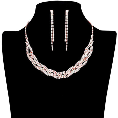 CZ Stone Pave Necklace by Madeline Love