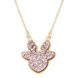 Druzy Reindeer Pendant Necklace by Madeline Love