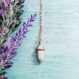 Rose Gold Tiny Spike Necklace by Salt and Sparkle