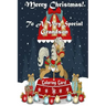 Merry Christmas To A Very Special Grandson! (Coloring Card): Holiday Messages, Christmas Animals, Coloring for Young Children