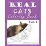 REAL CATS Coloring Book: 50 Pages of Cats to Color for Adults or Kids