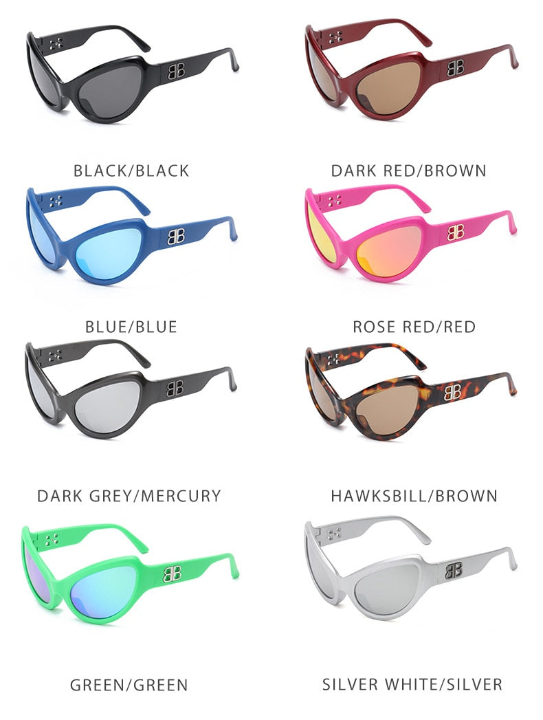 Oval Alien Sunglasses by White Market