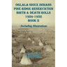 Oglala Sioux Indians Pine Ridge Reservation Birth and Death Rolls 1924-1932 Book II
