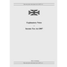 Explanatory Notes to Income Tax Act 2007