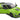 2020 Ford Mustang Shelby GT500 Grabber Lime Green Metallic with Black Top and Stripes 1/18 Diecast Model Car by Solido
