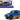 1975 Volkswagen Beetle Baja Blue Metallic with Stripes 1/18 Diecast Model Car by Solido