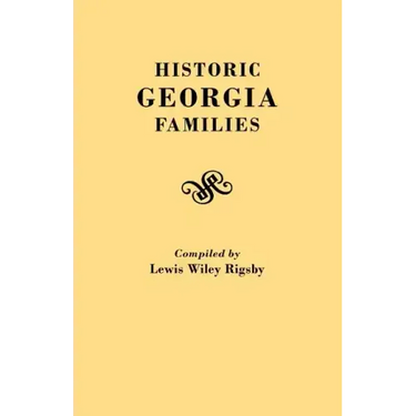 Historic Georgia Families