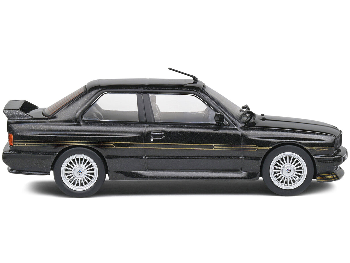 1989 BMW E30 M3 Alpina B6 3.5S Diamond Black Metallic 1/43 Diecast Model Car by Solido