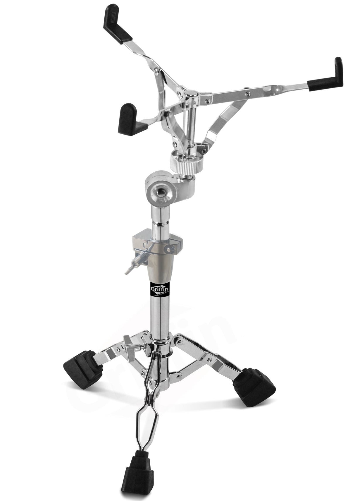 Premium Snare Drum Stand by GRIFFIN - Double Braced Heavy-Duty Weight Mount for Snares, Tom Drums & Adjustable Practice Pad - Percussion Hardware Kit by GeekStands.com