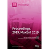 Proceedings, 2019, MaxEnt 2019