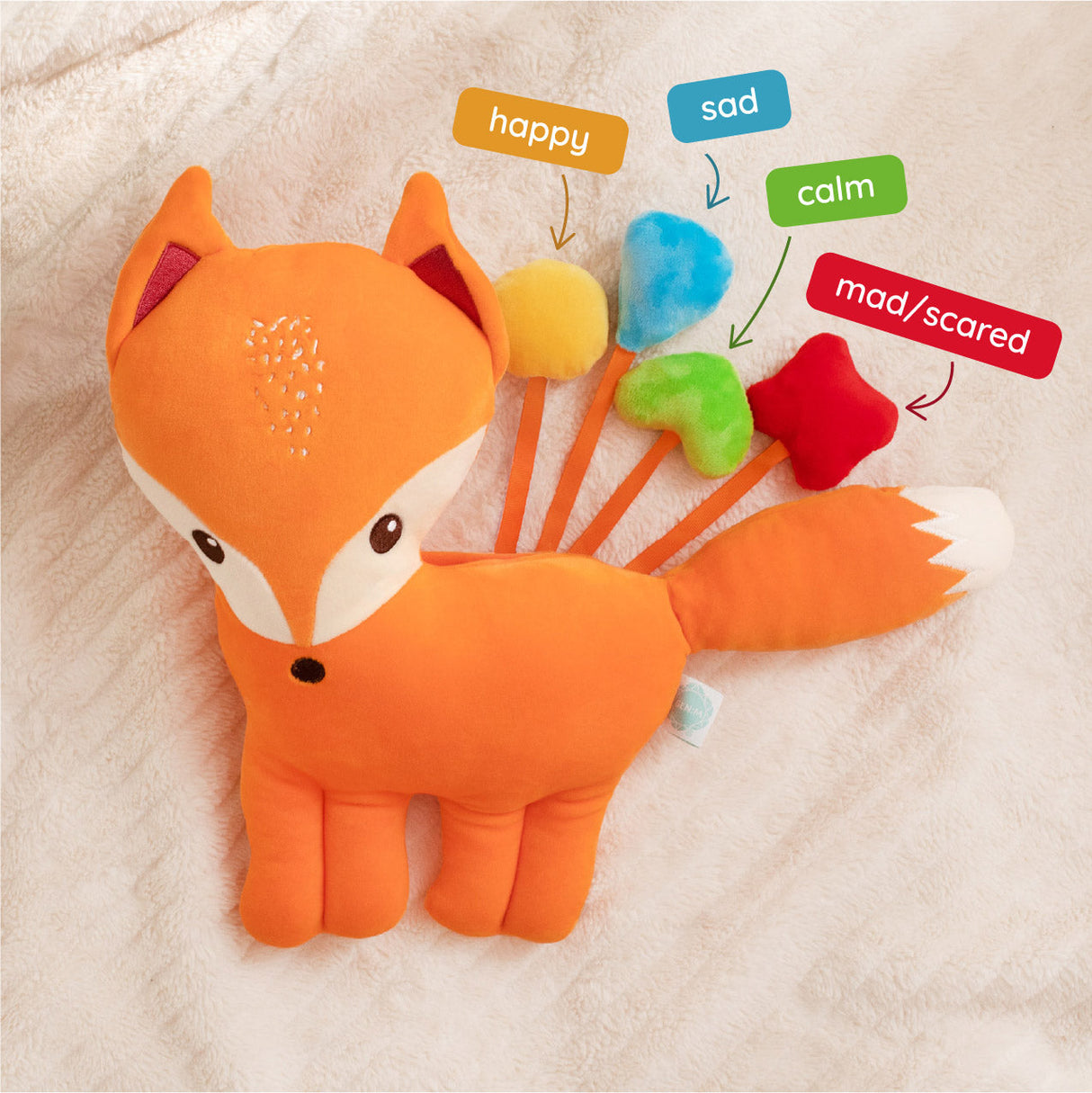 Orange Fox SnuggleBuddies Emotions Plush by Generation Mindful