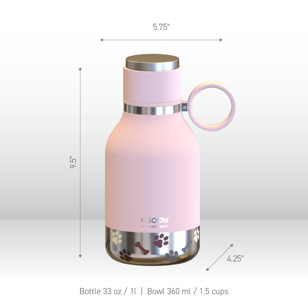 Pink Dog Bowl Bottle by ASOBU®