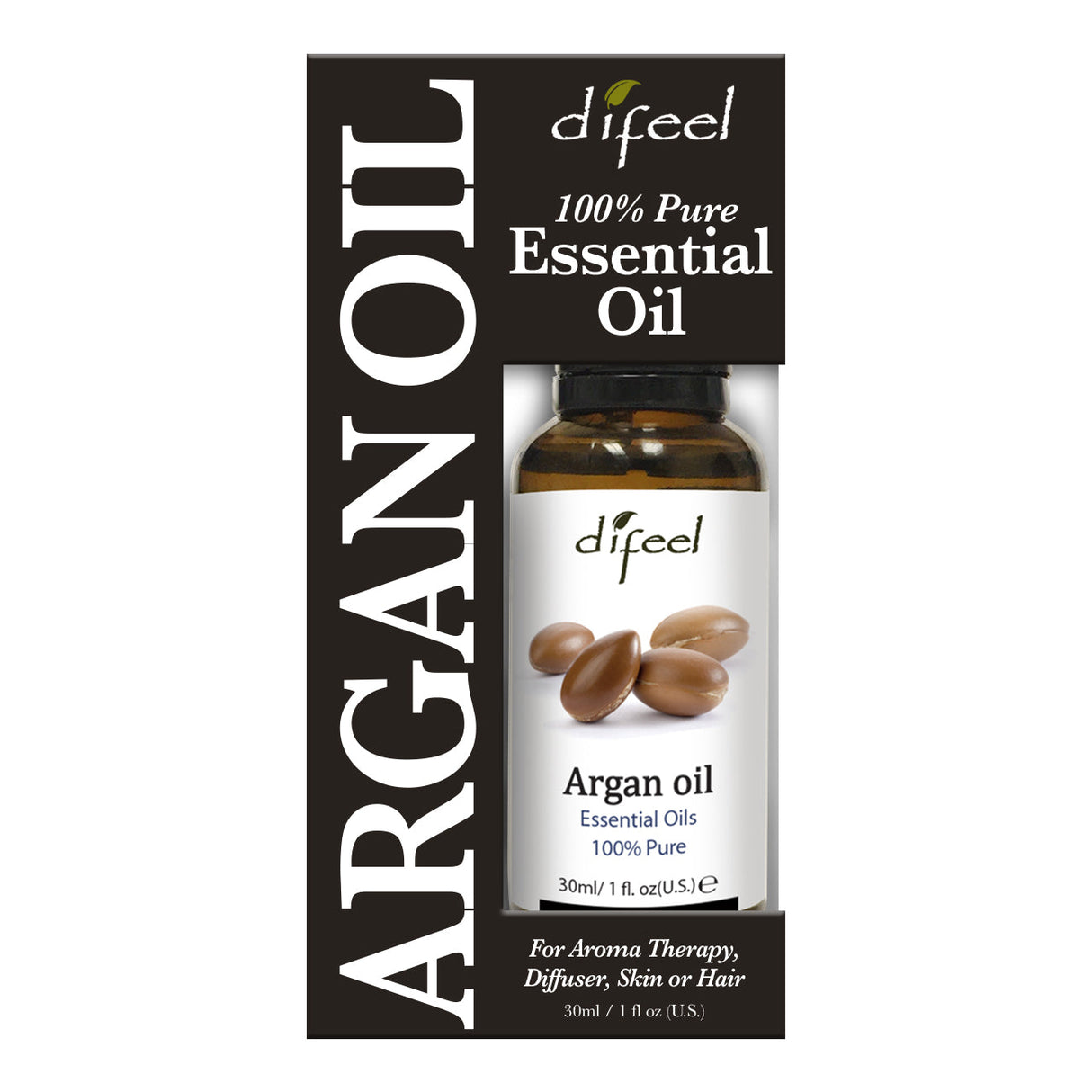 Difeel 100% Pure Essential Oil - Argan Oil, Boxed 1 oz. by difeel - find your natural beauty