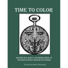 Time to Color Grayscale Adult Coloring Book of Antique Pocket Watch Patterns