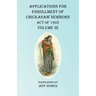 Applications For Enrollment of Chickasaw Newborn Act of 1905 Volume III