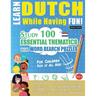 Learn Dutch While Having Fun! - For Children: KIDS OF ALL AGES - STUDY 100 ESSENTIAL THEMATICS WITH WORD SEARCH PUZZLES - VOL.1 - Uncover How to Impro
