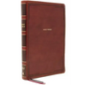 Nkjv, Thinline Bible, Giant Print, Leathersoft, Brown, Thumb Indexed, Red Letter Edition, Comfort Print: Holy Bible, New King James Version