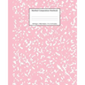 Marbled Composition Notebook: Pink Marble Wide Ruled Paper Subject Book