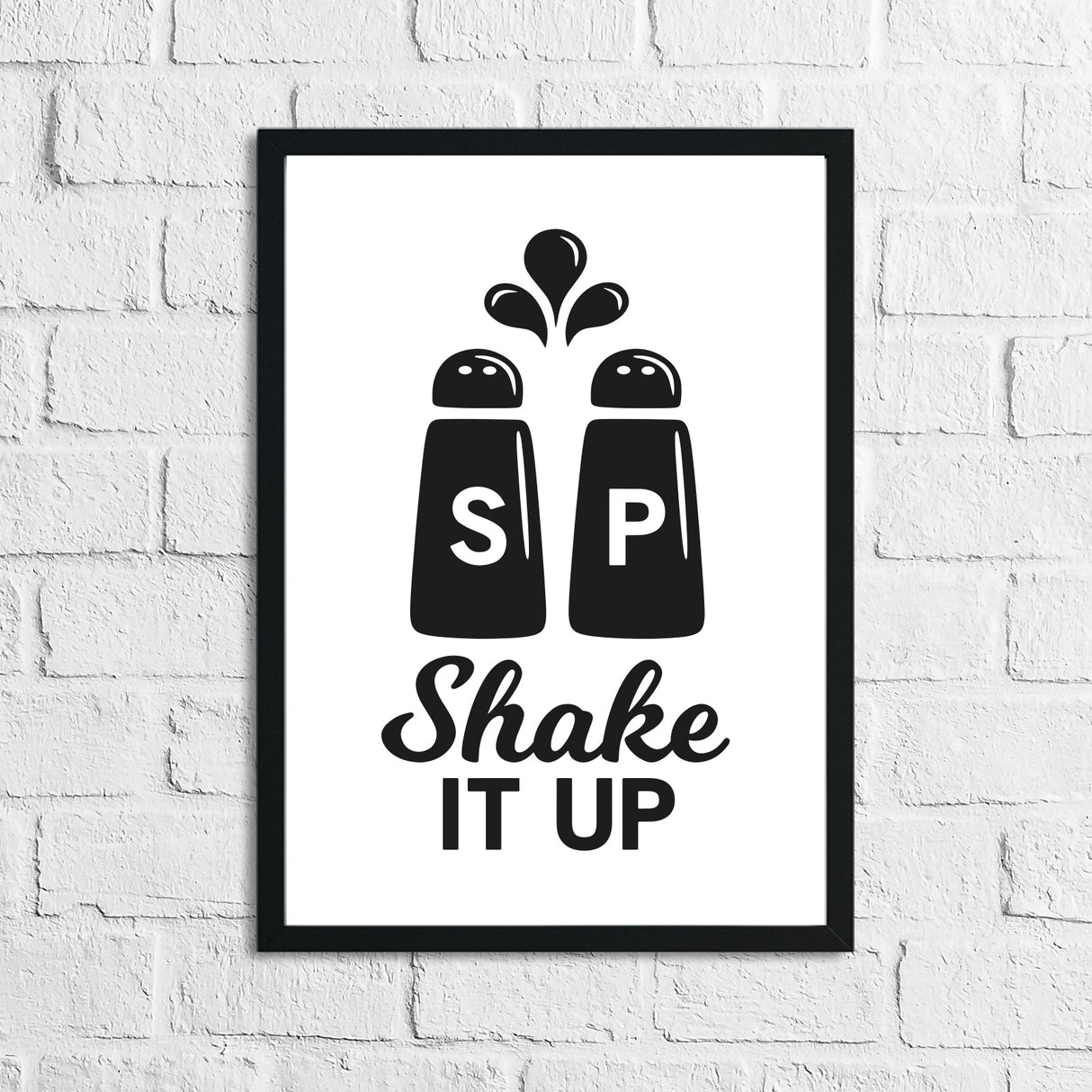 Shake It Up Humorous Kitchen Home Simple Wall Decor Print by WinsterCreations™ Official Store