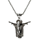 Studded Christ Pendant Necklace by BeyondEnvy