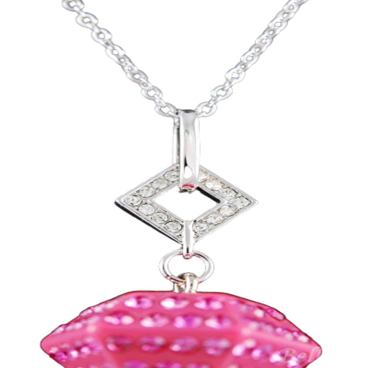 Studded Diamond Pendant Necklace by BeyondEnvy