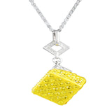 Studded Cube Pendant Necklace by BeyondEnvy