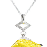 Studded Cube Pendant Necklace by BeyondEnvy