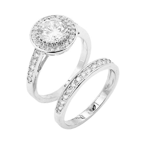 2PCS Gold Silver Plated CZ Embellished Rings by Madeline Love