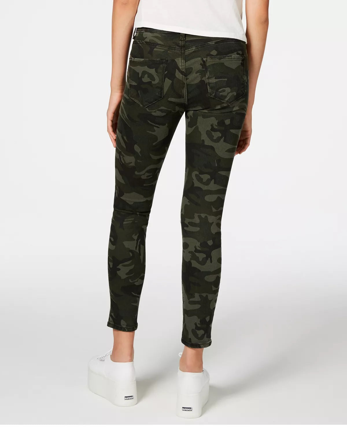 STS Blue Women's Ellie Camouflage-Print Ankle Skinny Jeans Green by Steals