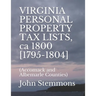 VIRGINIA PERSONAL PROPERTY TAX LISTS, ca 1800 [1795-1804]: (Accomack and Albemarle Counties)