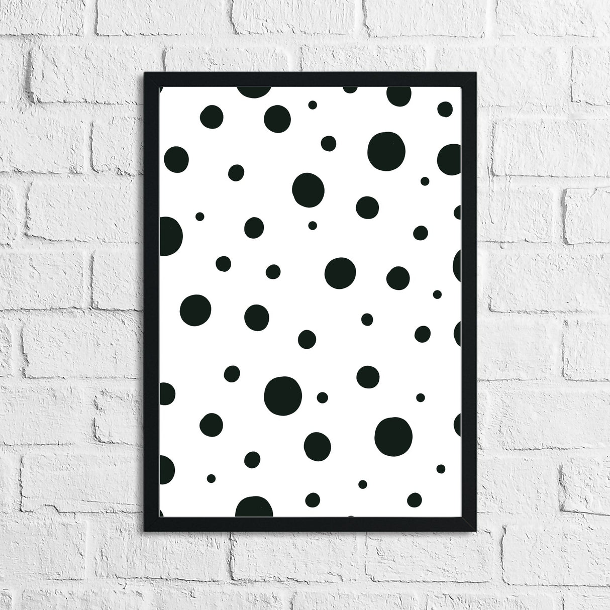 Scandinavian Spots Pattern Children's Nursery Bedroom Wall Decor Print by WinsterCreations™ Official Store