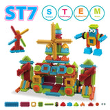 Contixo ST7 244 pcs Bristle Shape 3D Tile STEM Building Block Set by Contixo