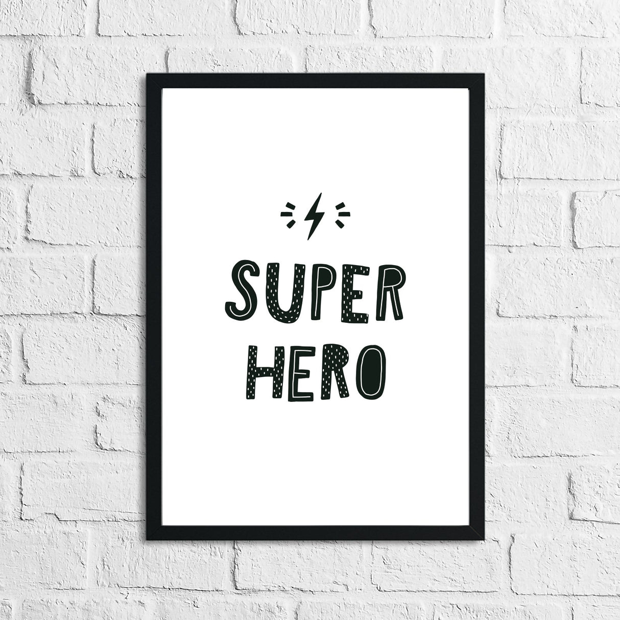 Scandinavian Super Hero Children's Nursery Bedroom Wall Decor Print by WinsterCreations™ Official Store