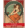 15 Classic Alphonse Mucha Posters: An Art Nouveau Coloring Book