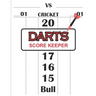 Dart Score Keeper: 100 Darts Score Sheets, Darts Game, Dart Score Pad, Score Keeper Notebook
