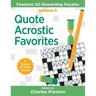 Quote Acrostic Favorites: Features 50 Rewarding Puzzles