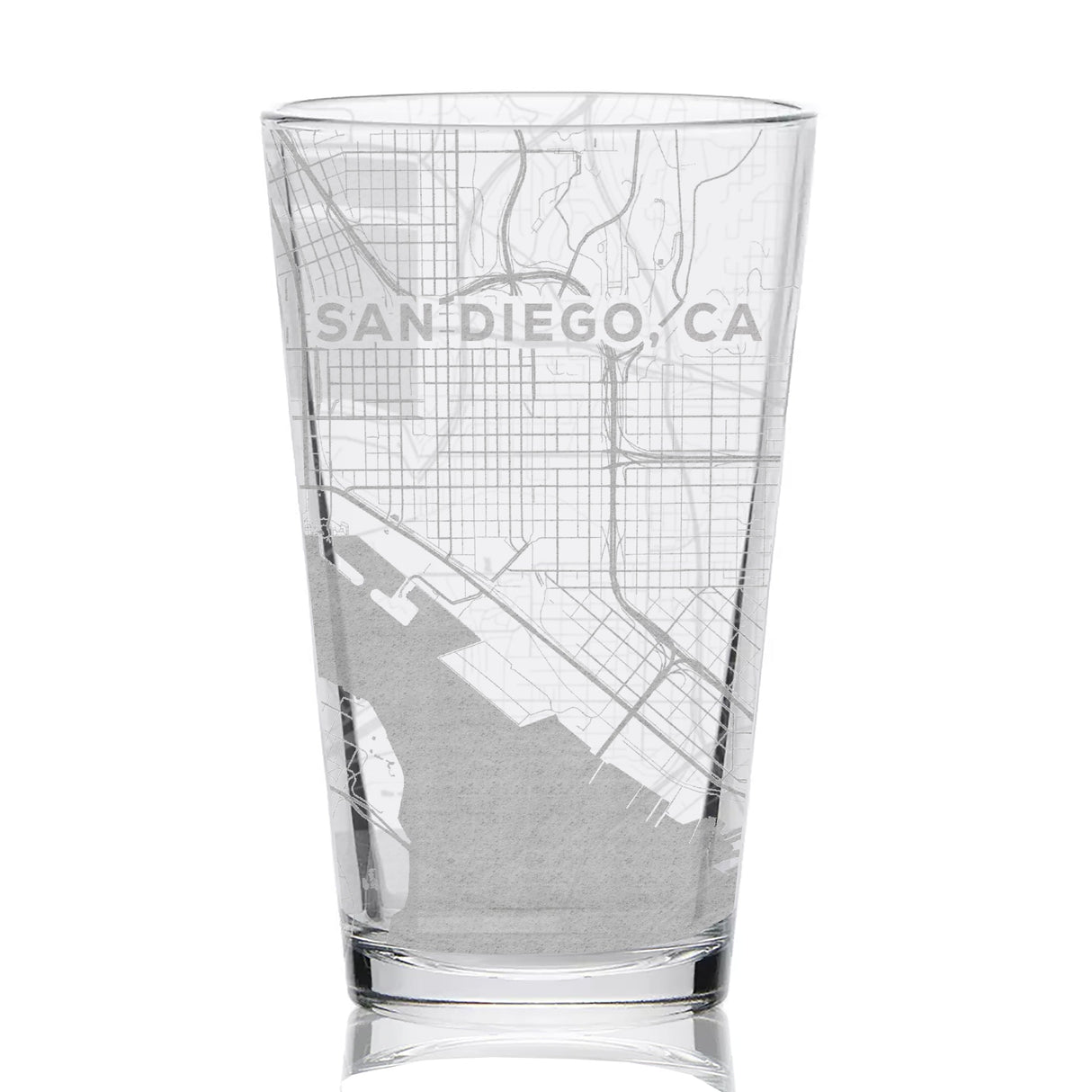 CITY STREET MAP Pint Glasses by LumEngrave