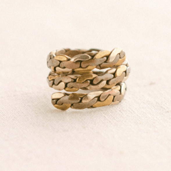 Tibetan Twisted Healing Ring by Tiny Rituals