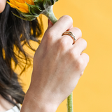 CLASSIC GOLD Morse Code Ring - Stamped | JOY - Silver by ETHICGOODS