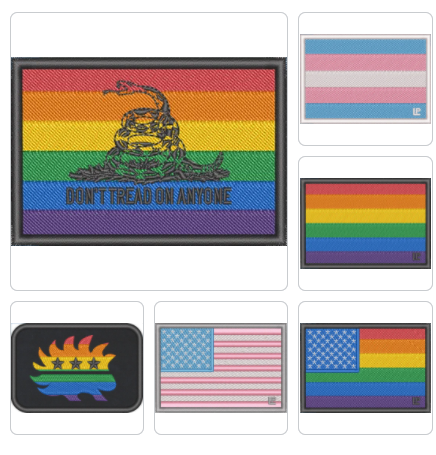 LGBTQ Morale Patch by Proud Libertarian